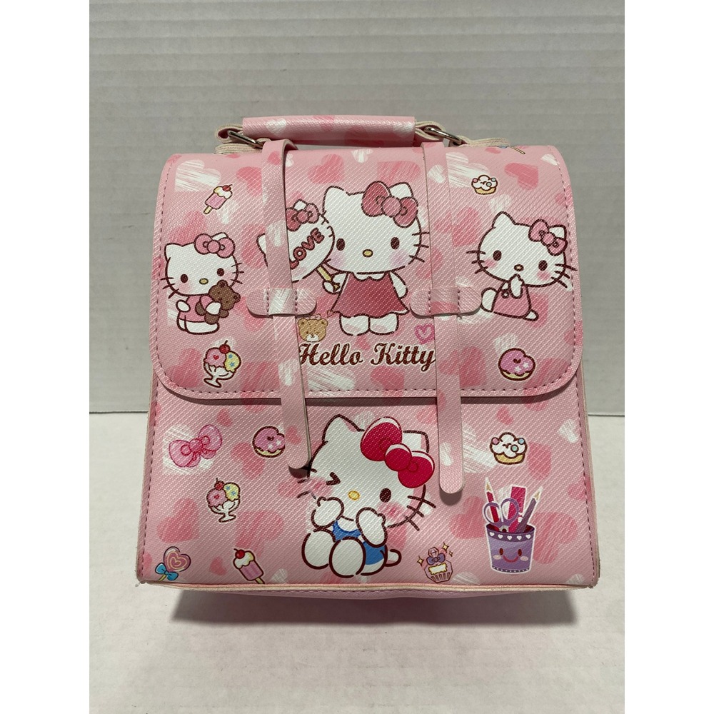 Hello Kitty Mini Backpack Heart Sweets Pink Kids OS Good